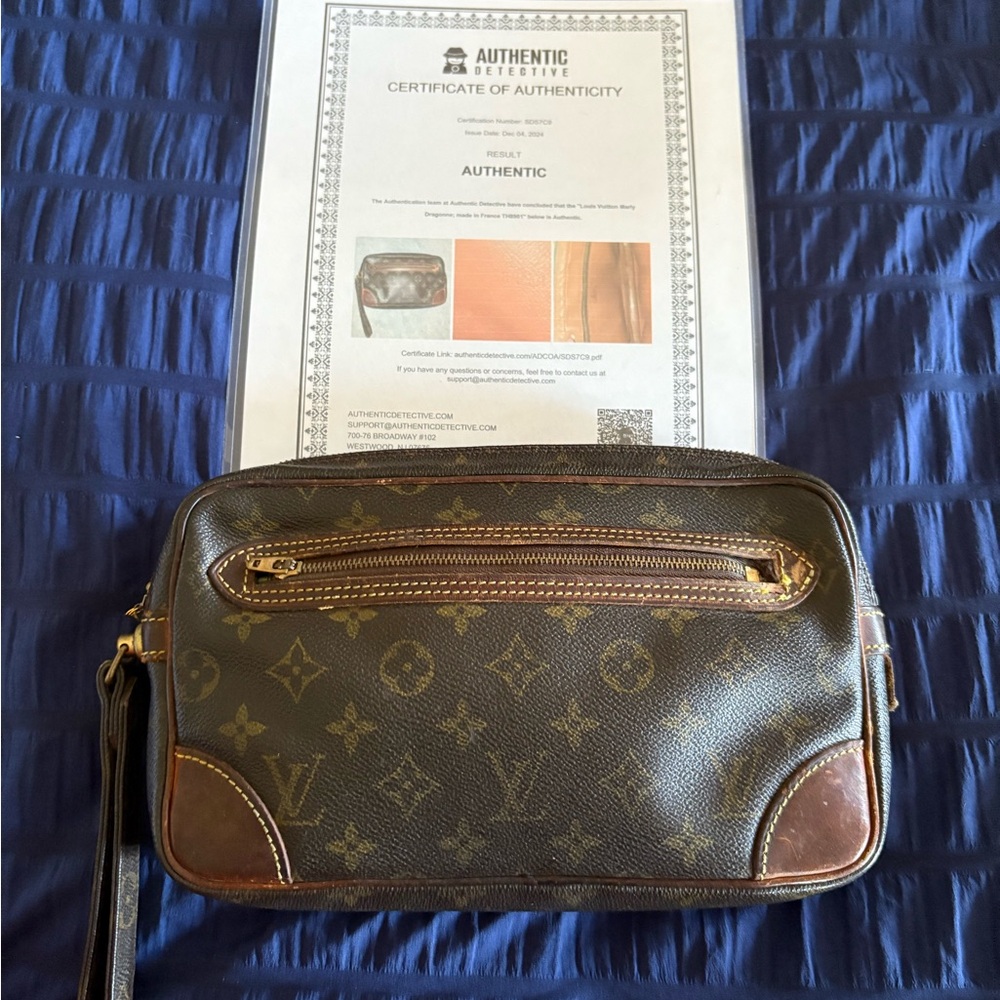 Louis Vuitton Monogram Brown Wristlet